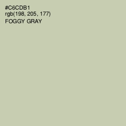 #C6CDB1 - Foggy Gray Color Image